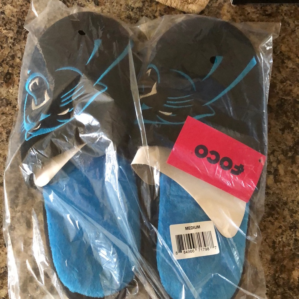 Panthers house slippers